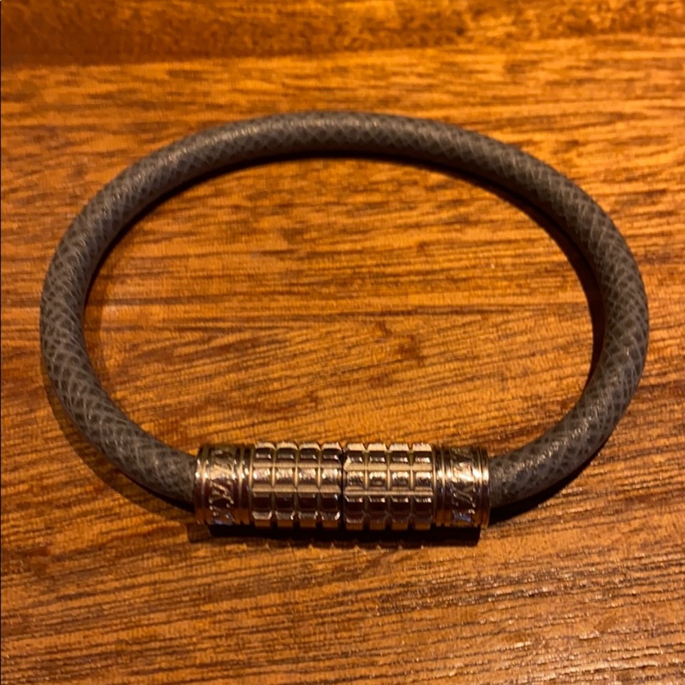 Grey Louis Vuitton Clasp Bracelet